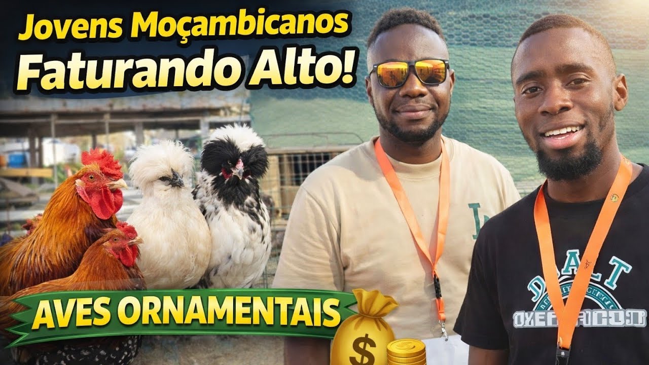 🔥 Jovens Moçambicanos Estão a Faturar Alto com Aves Ornamentais 🐓💰