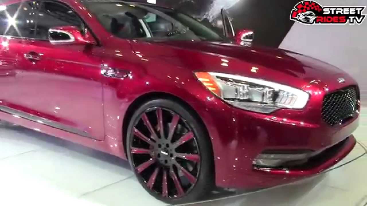 Custom Kia K900 Ruby Red Color Matching Wheels