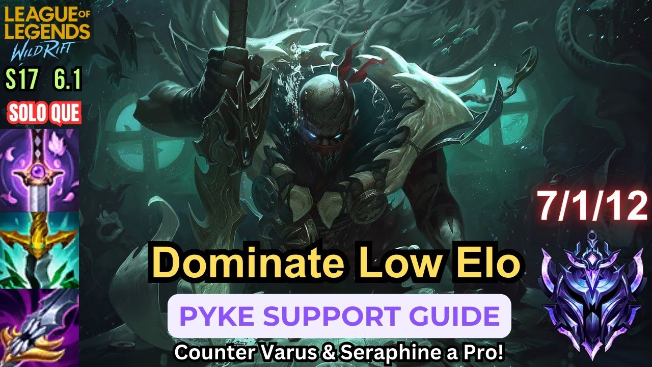 Wild Rift – Pyke Support Guide 2025 | How To Carry Low Elo | Build, Runes & Gameplay