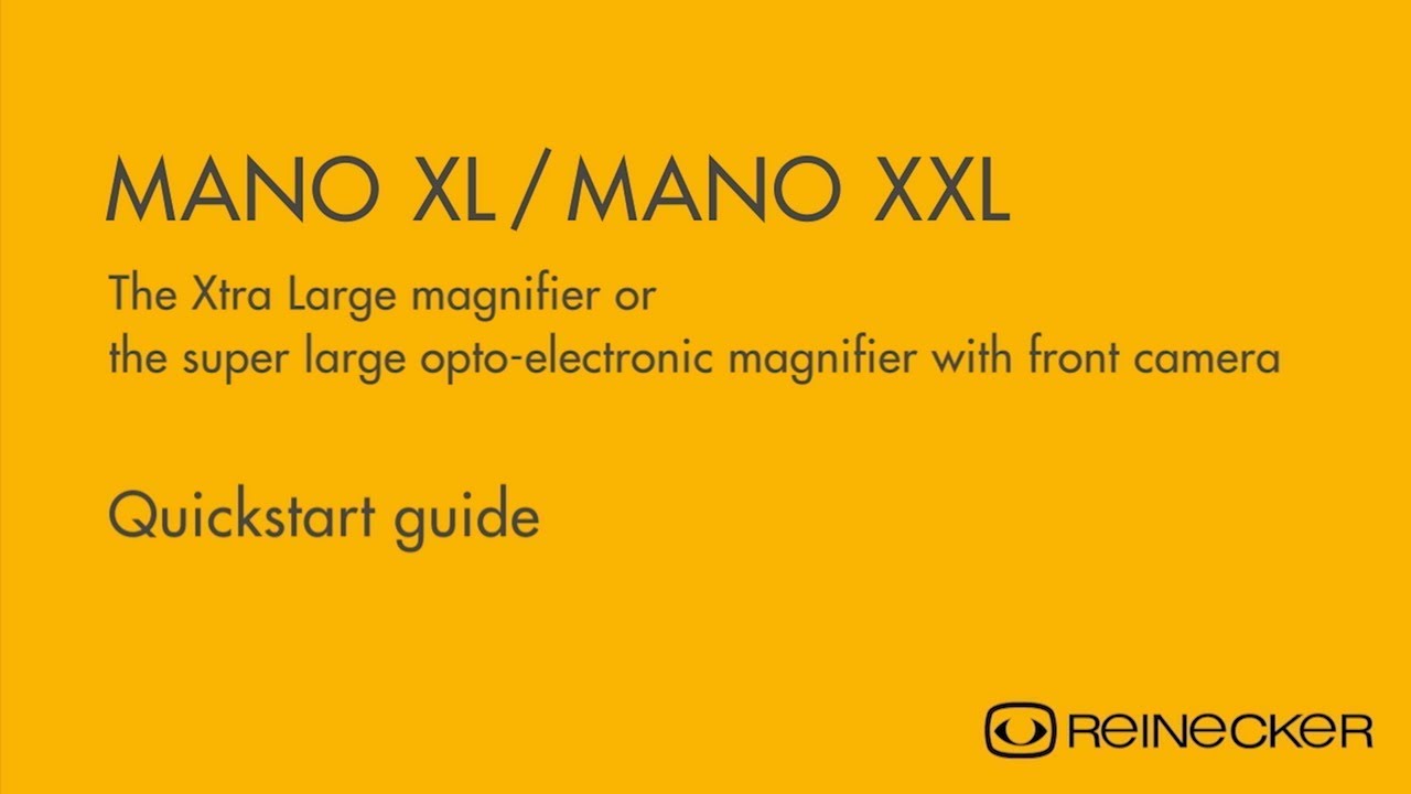 MANO XL XXL Quickstart guide