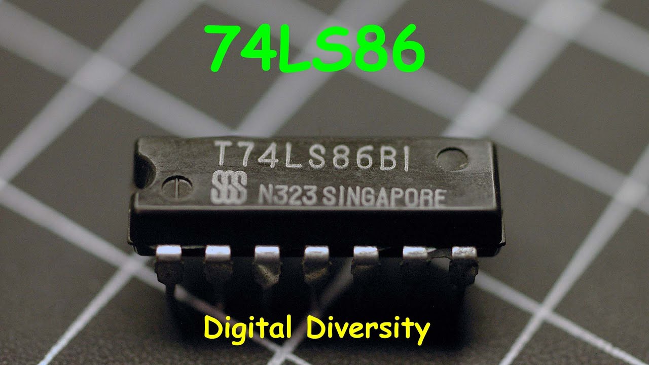 0159 - Chip of the Month:  74LS86 Quad 2-Input XOR Gate.
