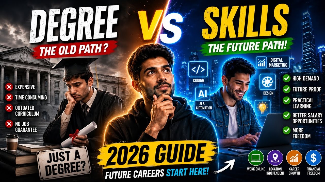 Degree vs Skills: Why Skills Matter More Than Ever for Future Careers (2026 Guide) 🚀