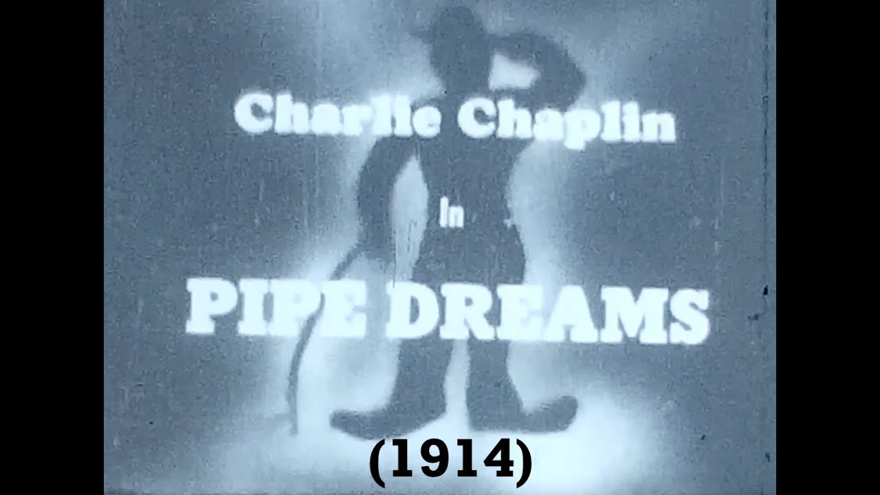 Charlie Chaplin's "His Prehistoric Past" (1914) with REAL FILM from "Pipes Dreams" Short!