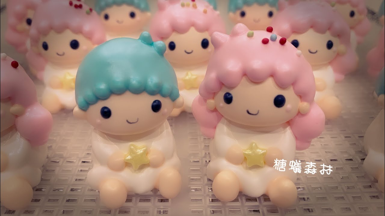 ［甜到懷疑人生］Meringue Cookies立體馬林糖製作- Little Twin Stars雙子星Kiki&Lala