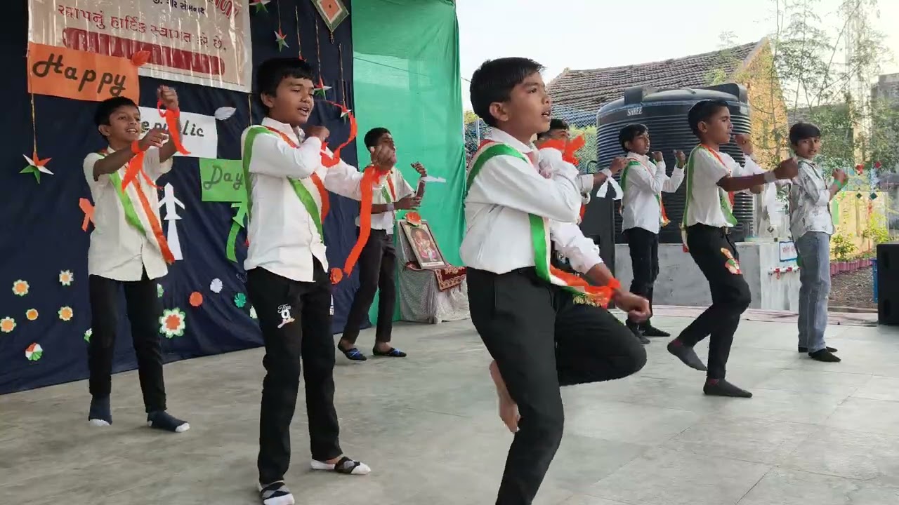 Tirangaa dance#republicday celebration #viralvideo#government school#gujarat