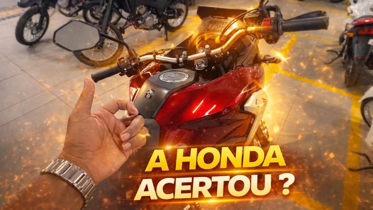 XRE190 - Mostrei todos os detalhes da moto no estoque antes de ser montada 