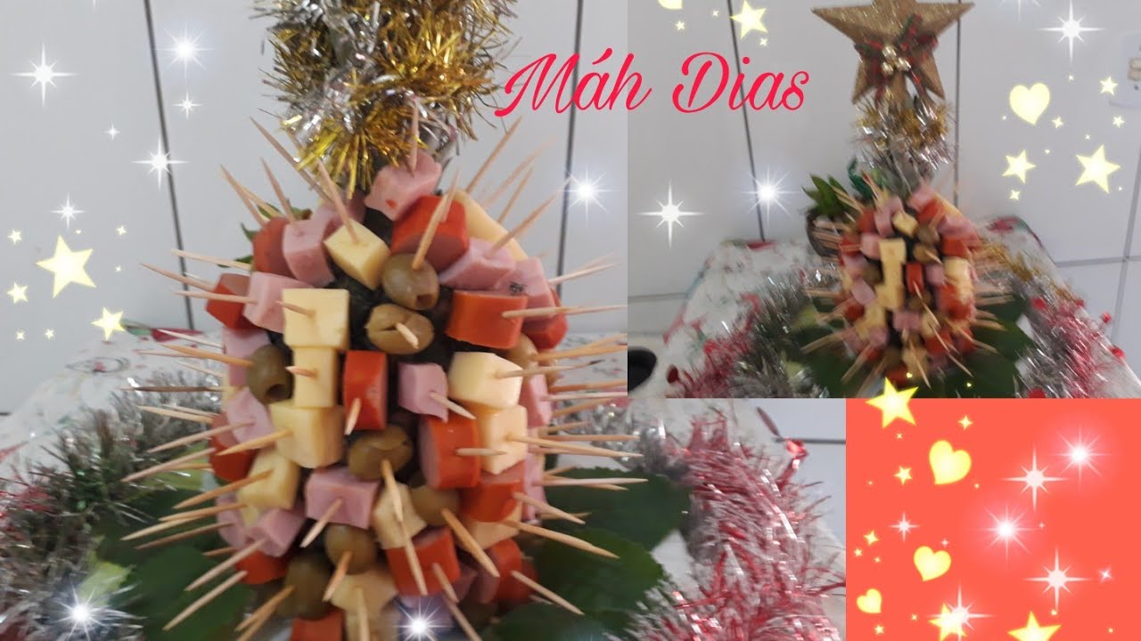 Árvore de petiscos  Árvore  de Natal comestível