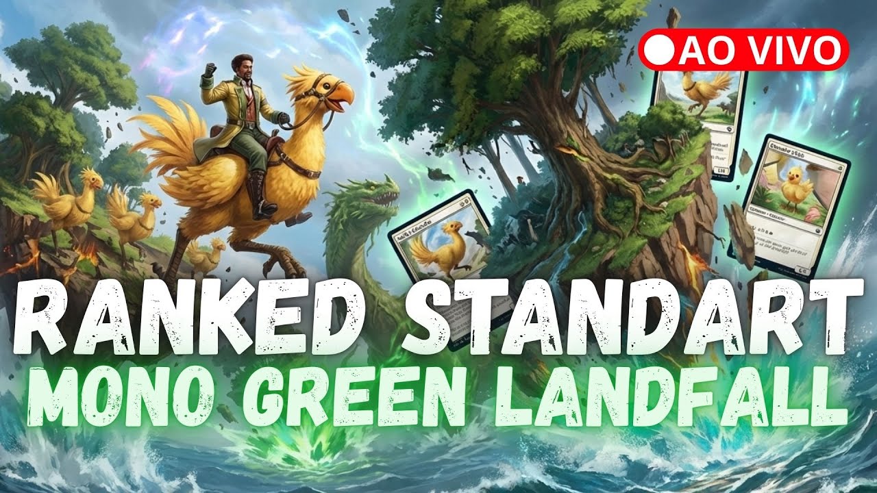 MONO GREEN LANDFALL STANDARD! 🌿 Subindo Rank no MTG Arena AO VIVO