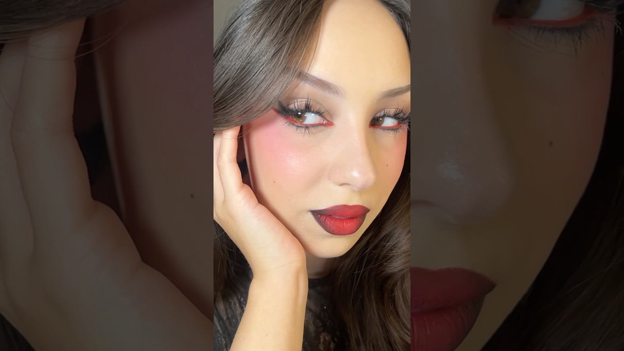Tırnaklarımla uyumlu halloween makyajı yapıyorum ✨🧛🏻&zwj;♀️ #makyaj #makyajvideoları *reklam