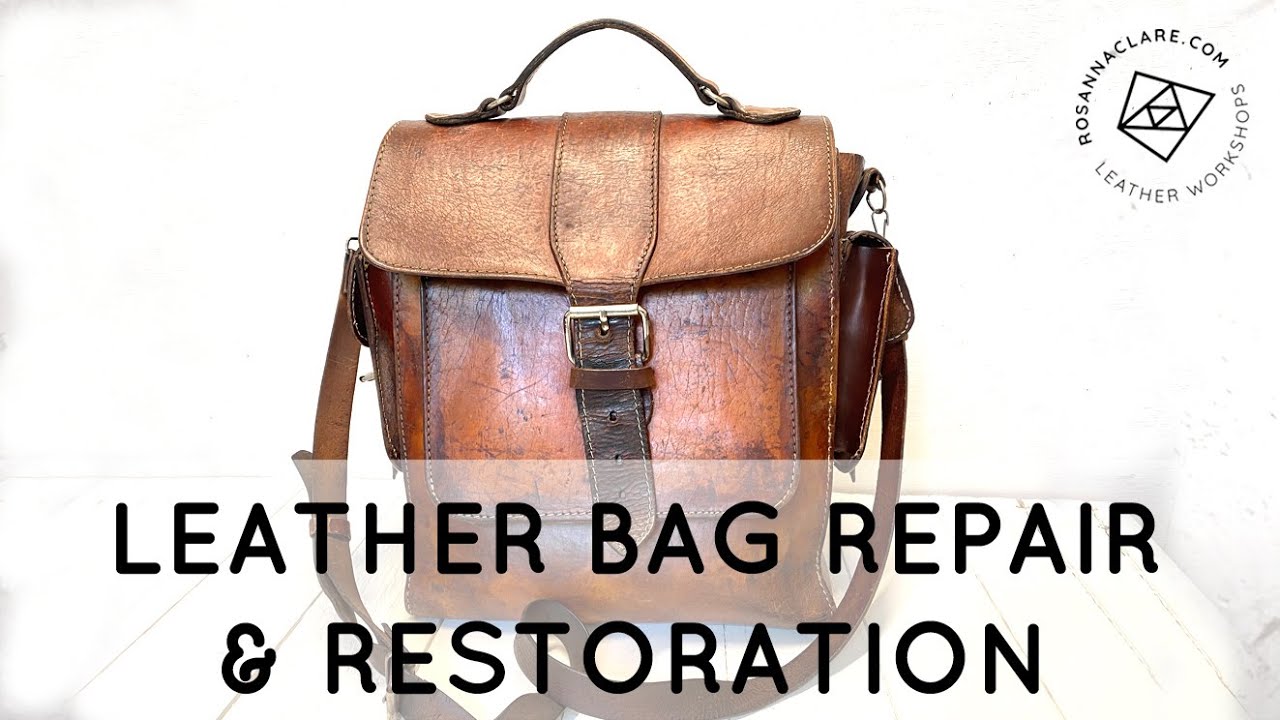 Vintage Leather Messenger Bag Repair & Restoration