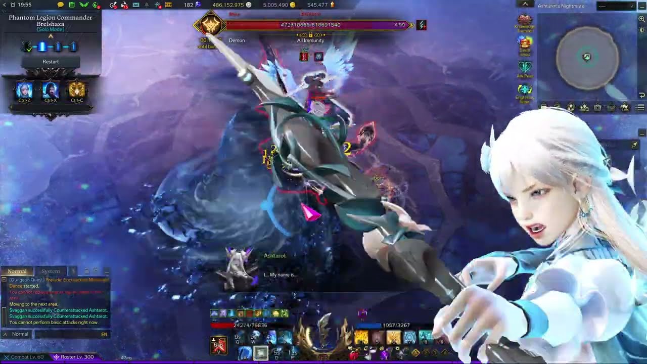 Lost Ark - Brelshaza Solo Mode Gate 1-2! On Item Level (1490) Control Glaivier Gameplay!