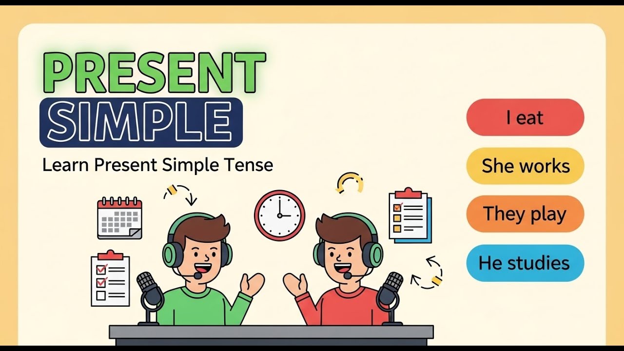 Present Simple Tense for Beginners | Real English Conversation | English Podcast