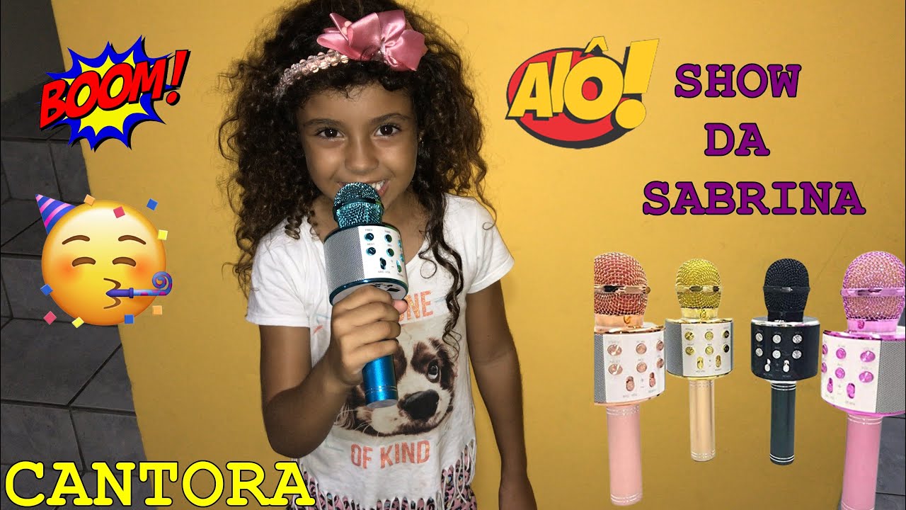 SURPRESA COM MICROFONE AZUL