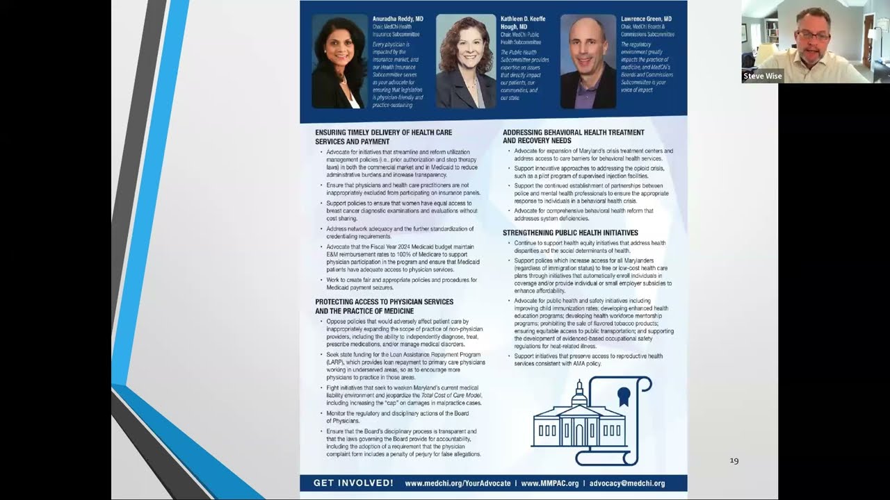 MedChi's Legislative Agenda and Priorities January 2023