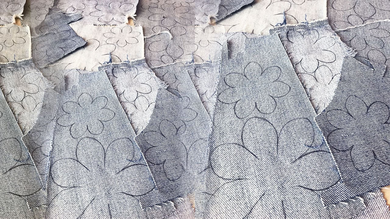 Je fabrique des fleurs spectaculaire avec des retailles de denim  |  KINSU DIY  | #denimupcyclers