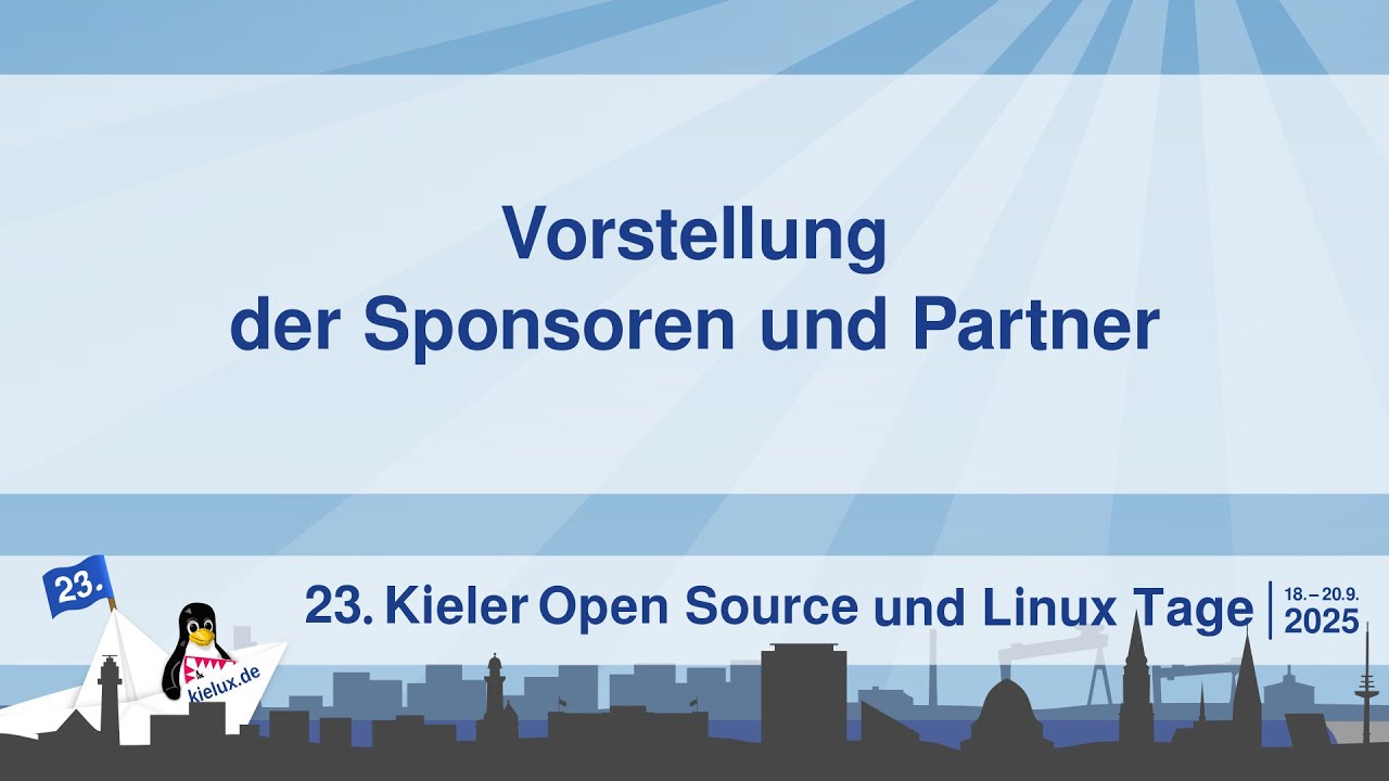 Vorstellung der Sponsoren und Partner [23. Kielux 2025]