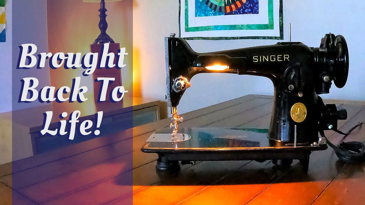 Vintage Singer Sewing Machine Revival - A Family Heirloom