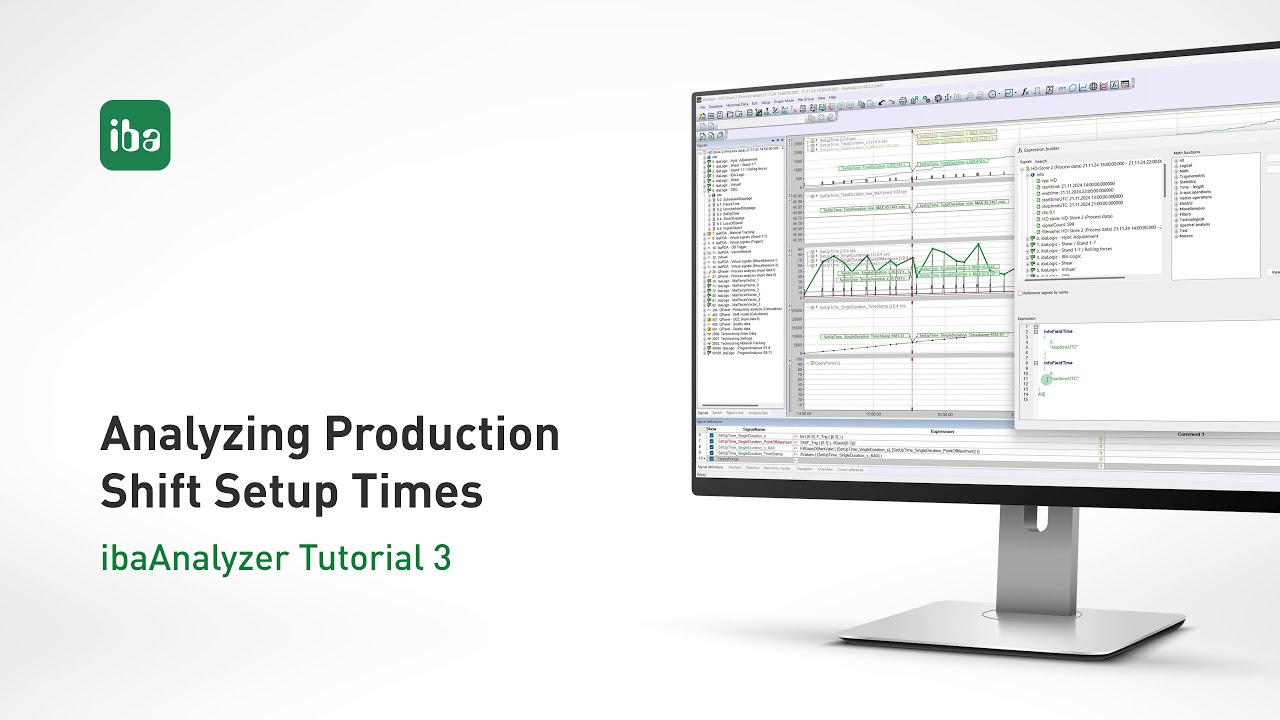 Analyzing Production Shift Setup Times – ibaAnalyzer Tutorial 3