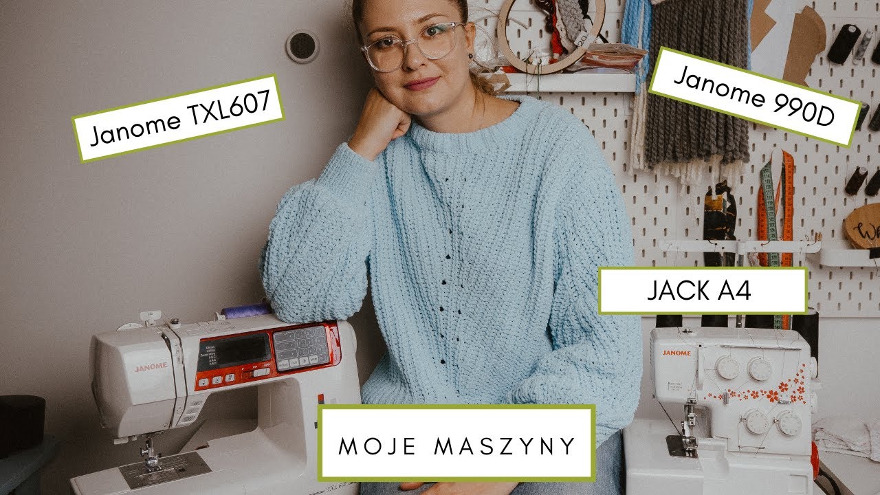 Moje maszyny || Janome TXL 607 || Jack a4 || Janome 990d