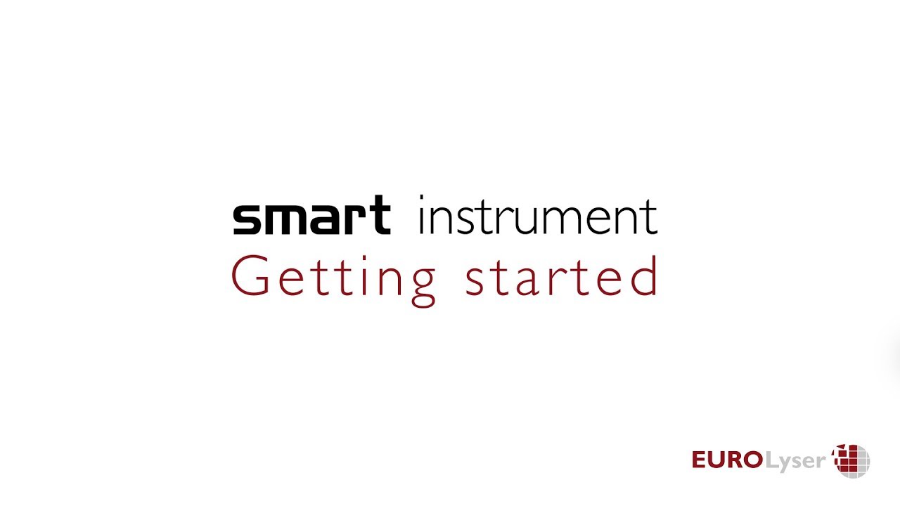 Getting started with the EUROLyser smart instrument series