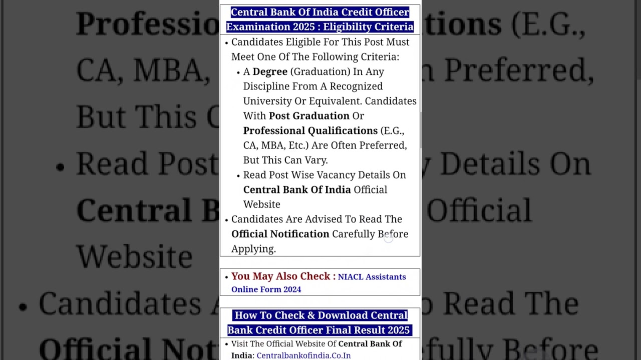 CBI CREDIT OFFICER 2025 result out #bankexam #govtjobs #jobs #bankjob #result #bankresult #cbi