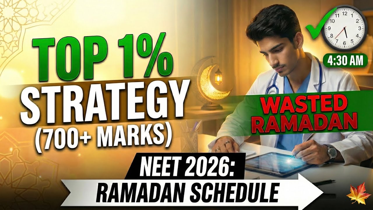 Ramadan = NEET Rank Booster? 😳🩺 #neet2026 