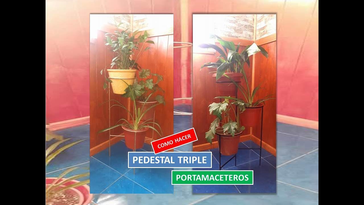 FACIL DE HACER - PEDESTAL  TRIPLE  - BENJA ENTRE FIERROS.