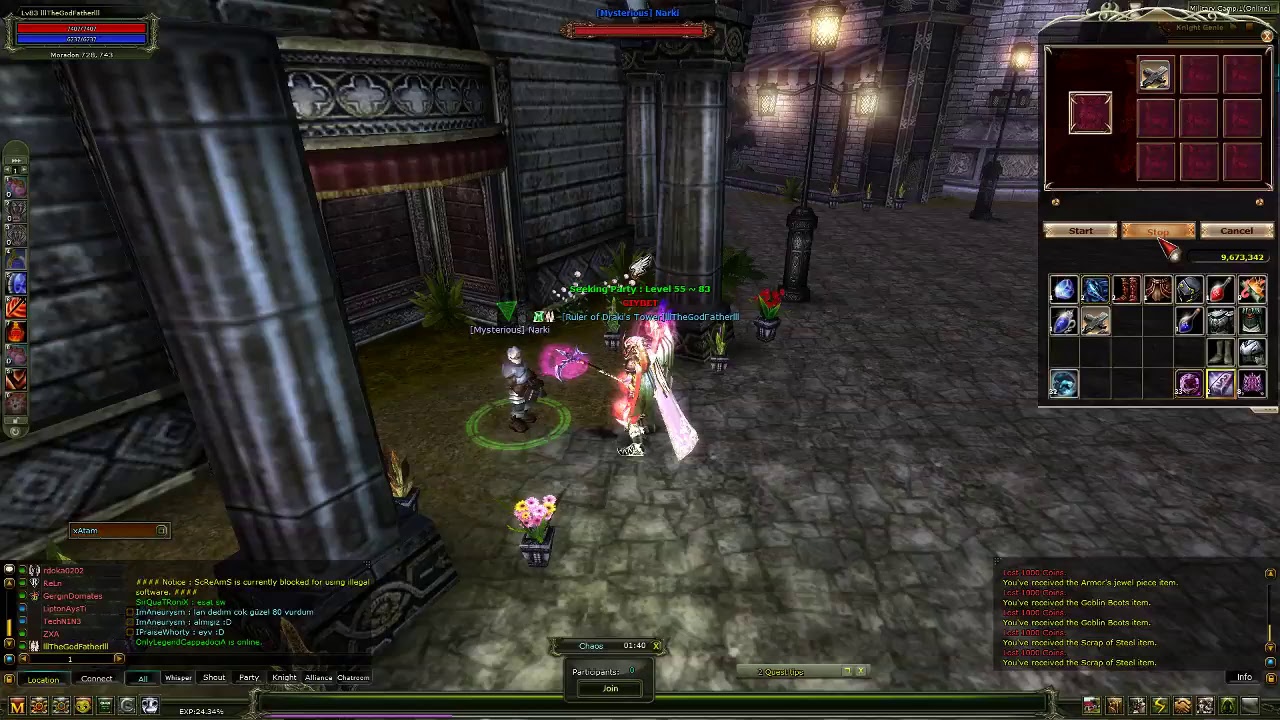 Knight Online 200 adet Abyss Gem Kırıyoruz