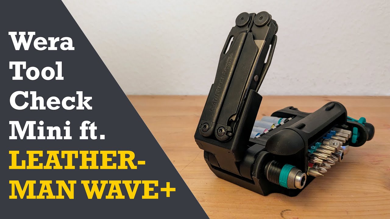 Wera Tool Check Modular Mini Add-on for Leatherman Wave Plus + Rapidaptor, Knipex Cobra XS & LED