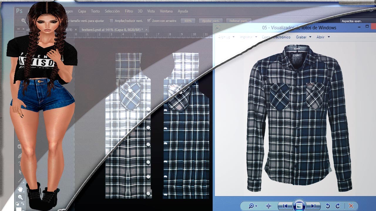 Como Hacer Ropa En IMVU Desde 0 Con Ayuda De Imágenes De Google y Plasmarla En La Malla 2016