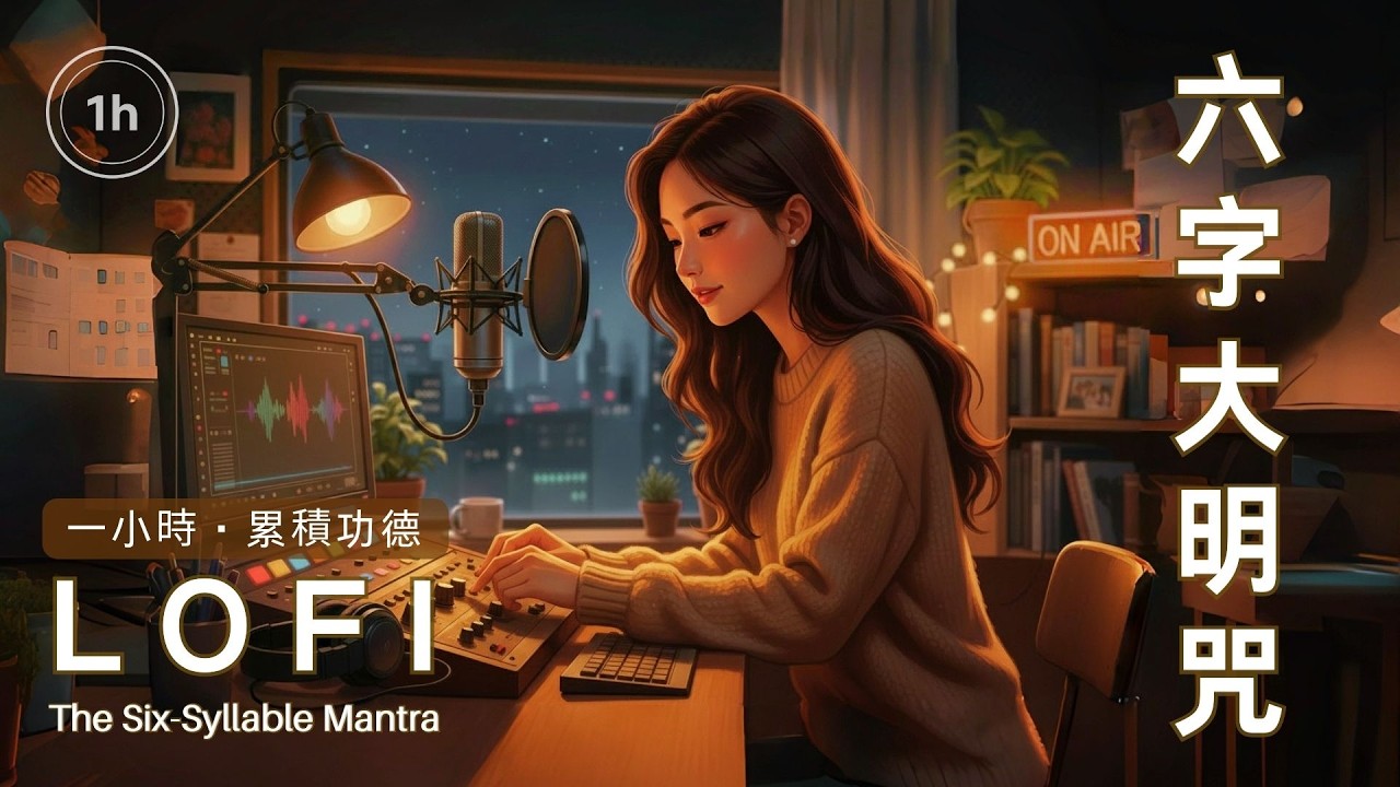 六字真言 LOFI｜一小時善念。累積功德｜Six-Syllable Mantra LOFI｜One Hour of Gentle Merit & Inner Calm