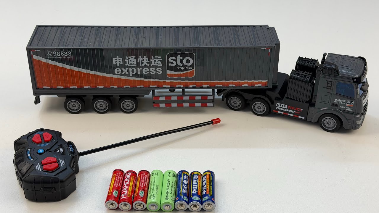 Unboxing City RC transport truck, City RC passenger bus,RC stunt deformation car, electric jellyfish