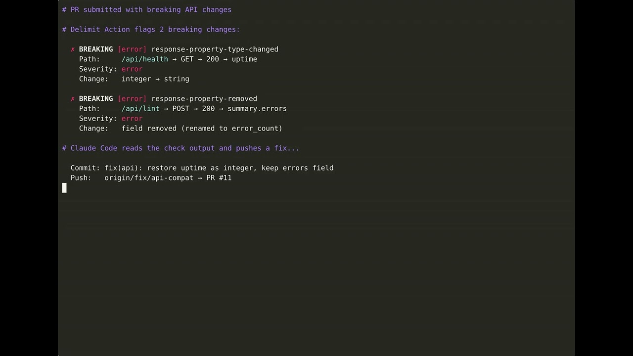 Claude Code Auto-Fix: Delimit Flags It, Claude Fixes It | Delimit