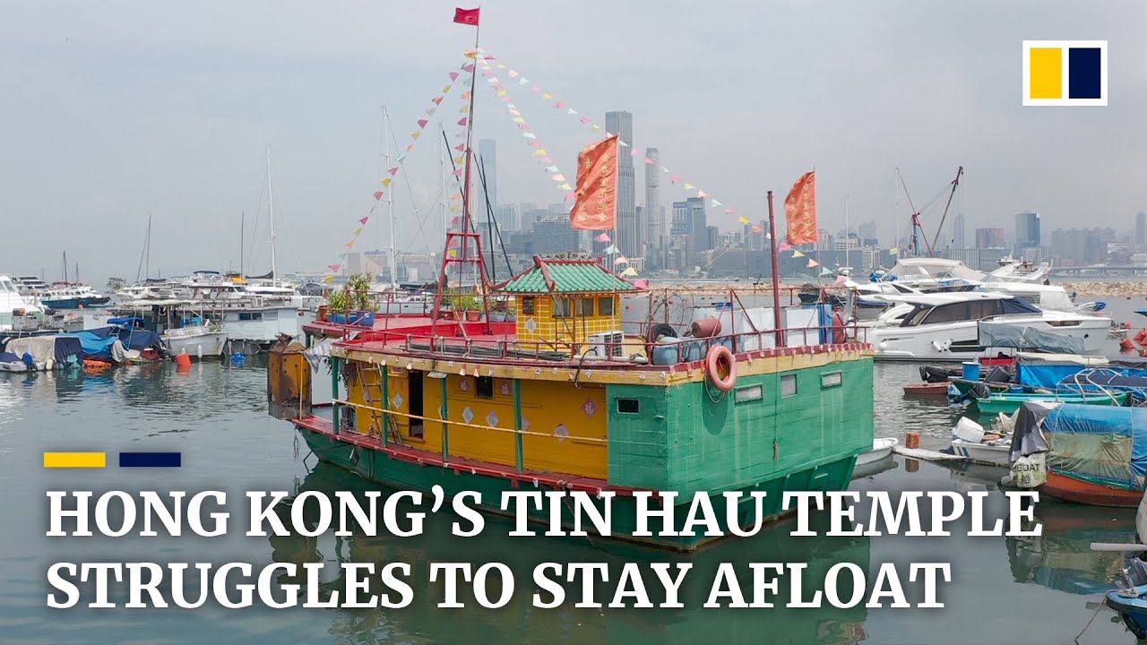All at sea: Hong Kong&rsquo;s unique floating Tin Hau temple faces an uncertain future