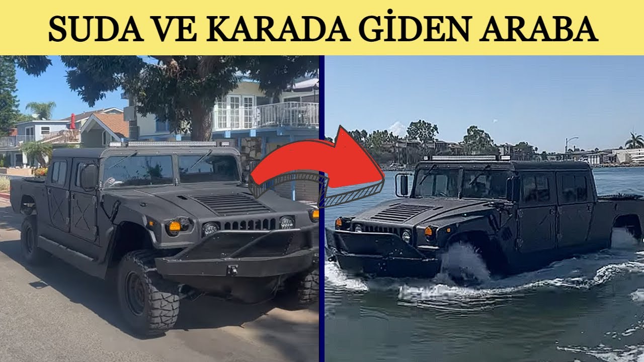 SUDA VE KARADA GİDEBİLEN ARABA GER&Ccedil;EK OLDU