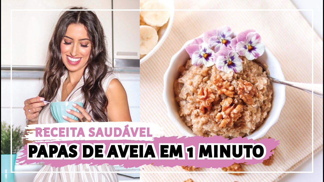 PAPAS DE AVEIA EM 1 MINUTO  |  Maria Palma