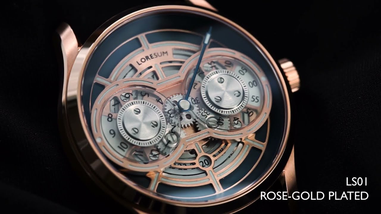 LORESUM LS01 mechanical watch inspired by famous railway map