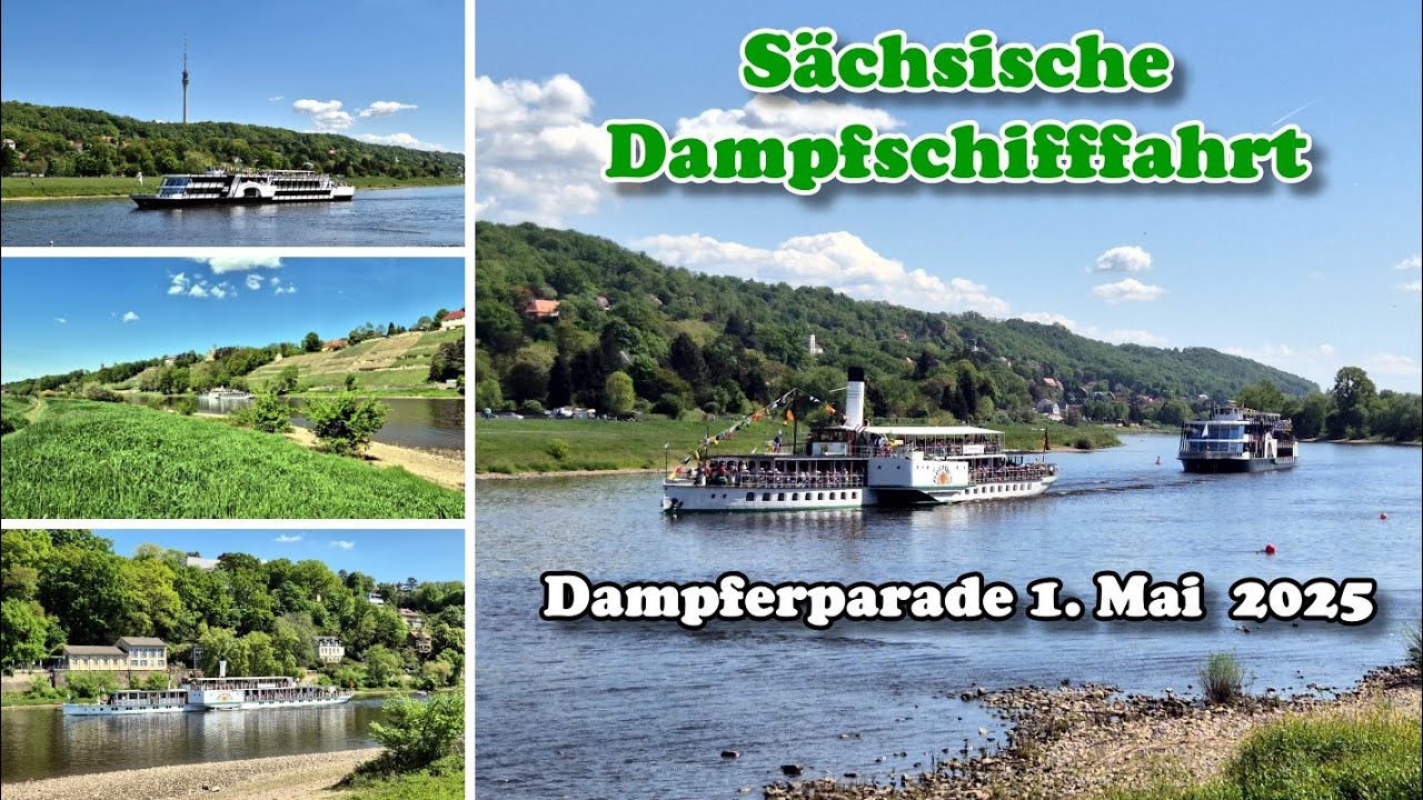 Sächsische Dampfschifffahrt - Dampferparade Dresden  1. Mai 2025