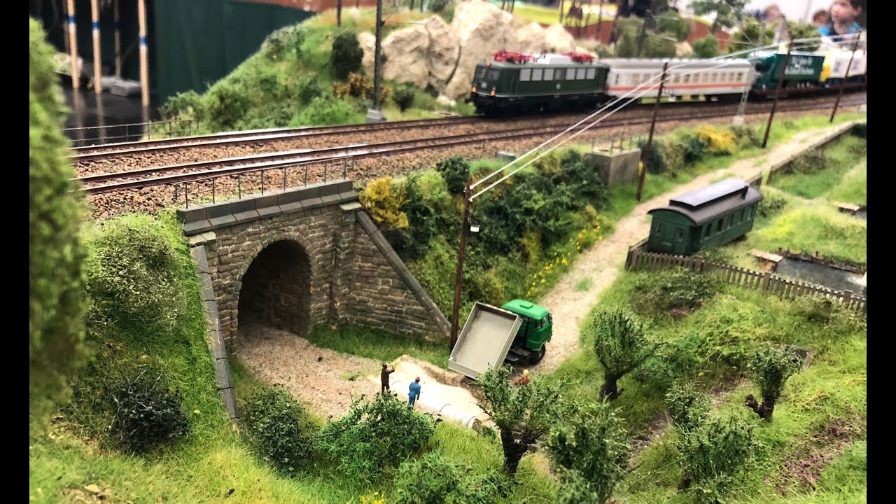 Modellbaumesse Ried 2018 Modelleisenbahn Spur H0, Spur H0e, Spur H0m, Spur N, Spur Z, Dioramen