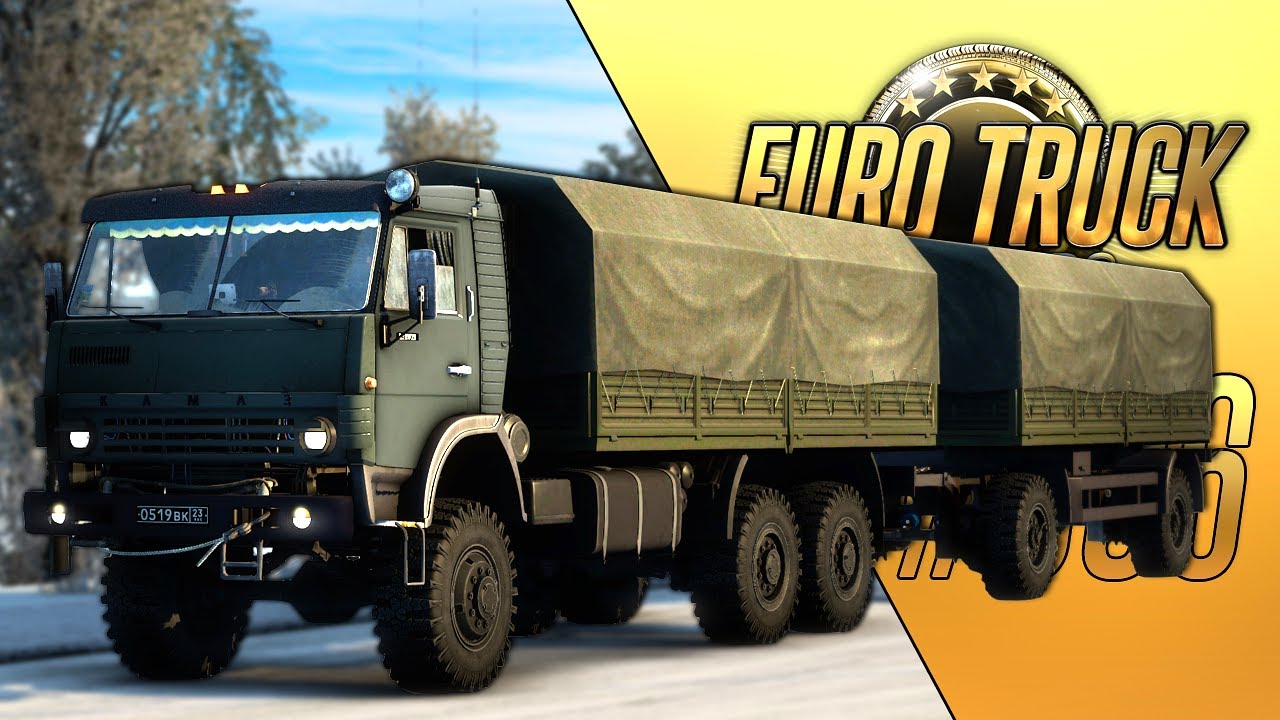 АРМЕЙСКИЙ КАМАЗ-43101 - Euro Truck Simulator 2 + Tobii Eye Tracker 5 (1.43.3.8s) [#306]