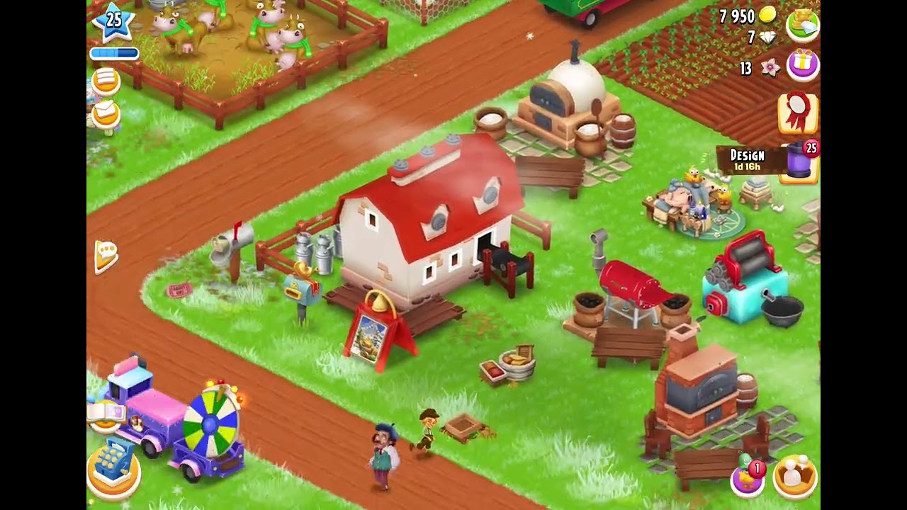 Hay Day episode 35, used gems on wheel of fortune 🔮
