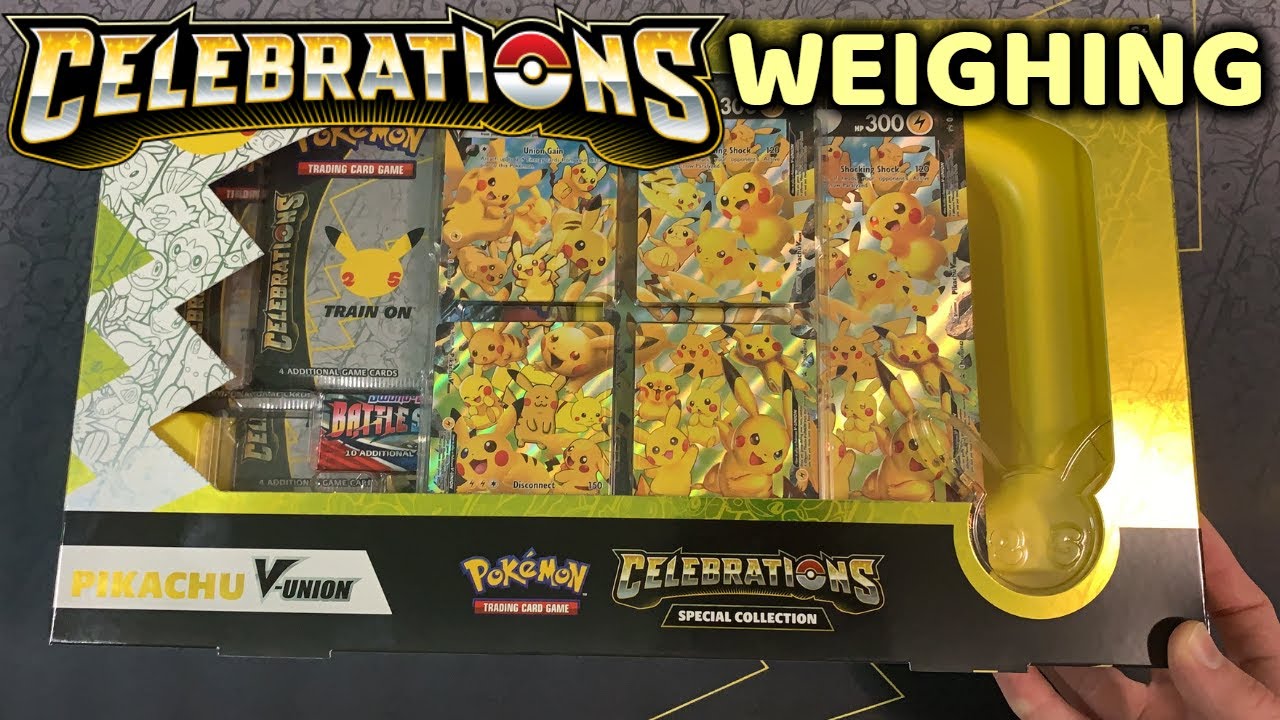 Weighing Celebrations Pikachu V-Union Collection