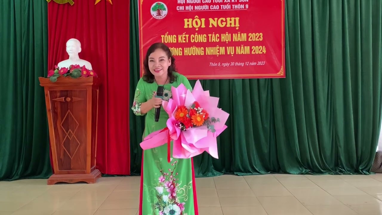 HỘI NGHỊ TỔNG KẾT CHI HỘI NGƯỜI CAO TUỔI THÔN 9 XÃ KỲ SƠN