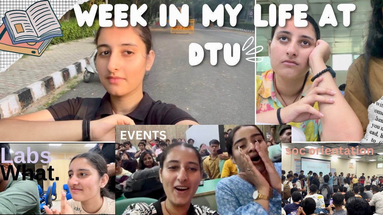 Week in my life at DTU, stand up comedian, classes, labs, soc orientation review, fun talks +more...