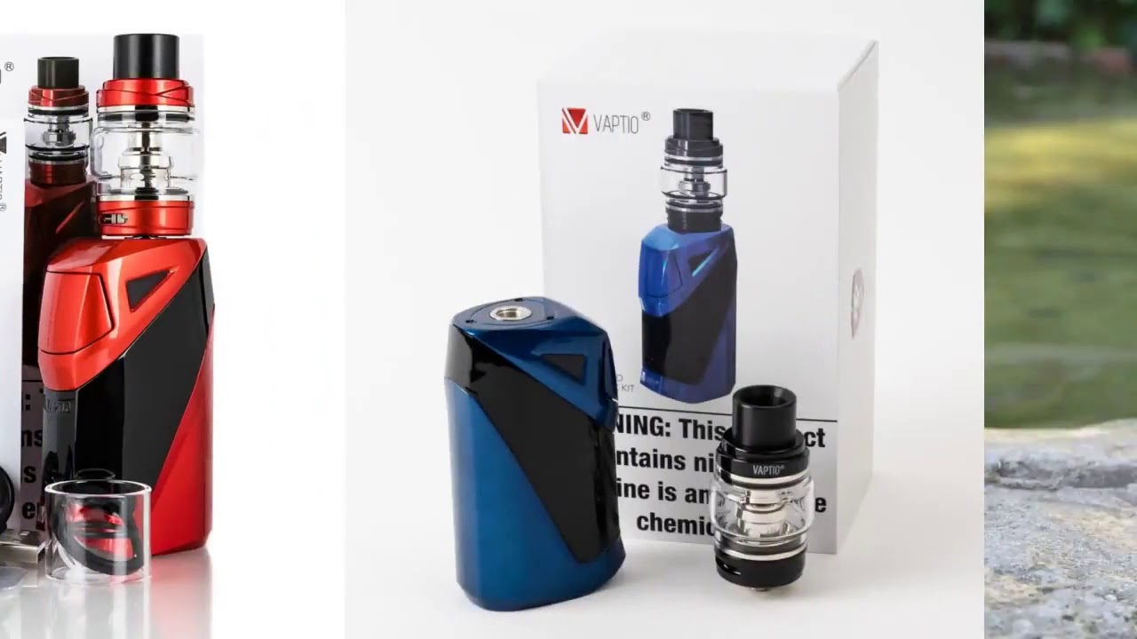 E Cigarette vape Kit Vaptio Ironclad Kit 2600mah built in battery box mod 50W vape with 6.0ml vap...