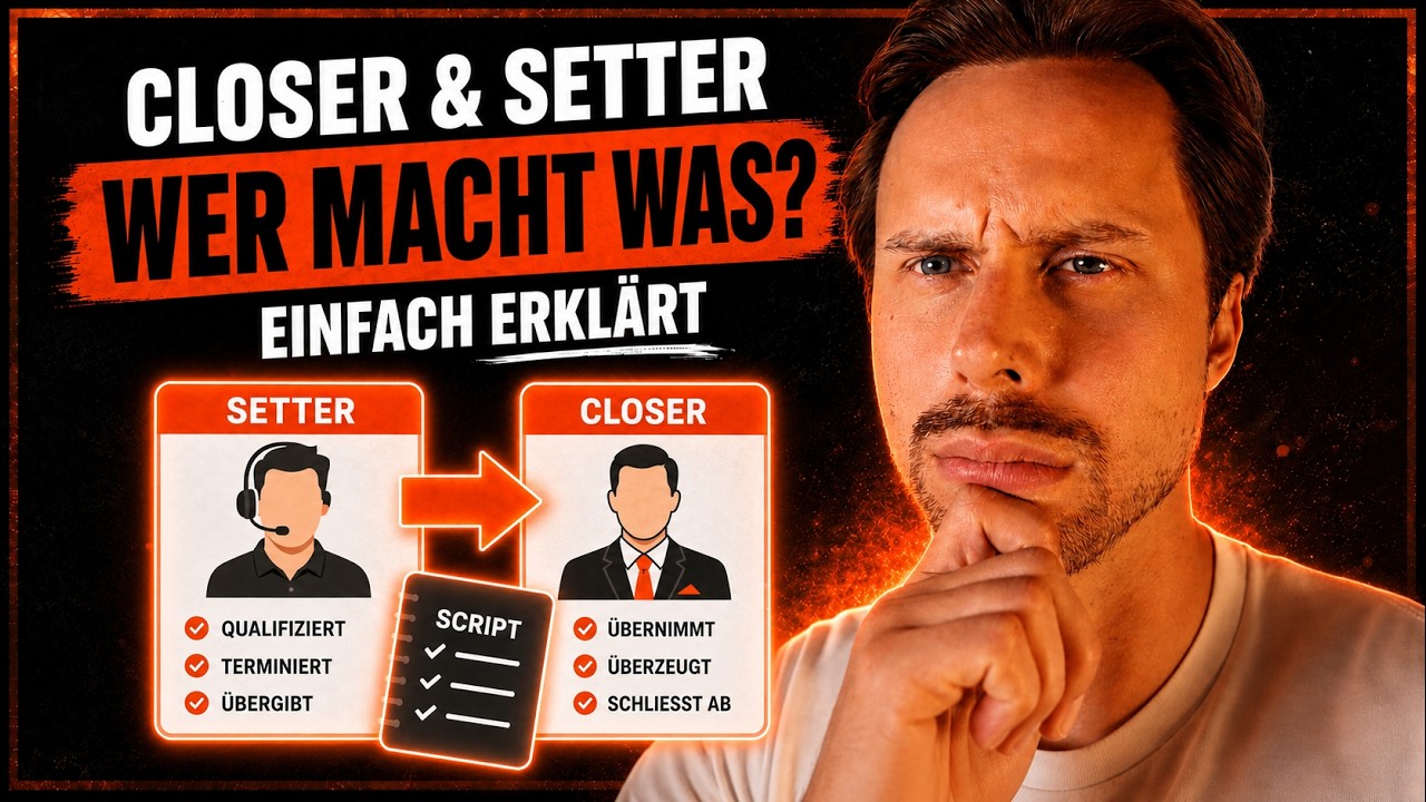 Closer & Setter Prinzip für mehr Umsatz | Erklärung & Anleitung