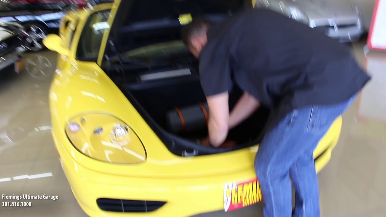 '03 Ferrari 360 Spider for sale with test drive, driving sounds, and walk through video