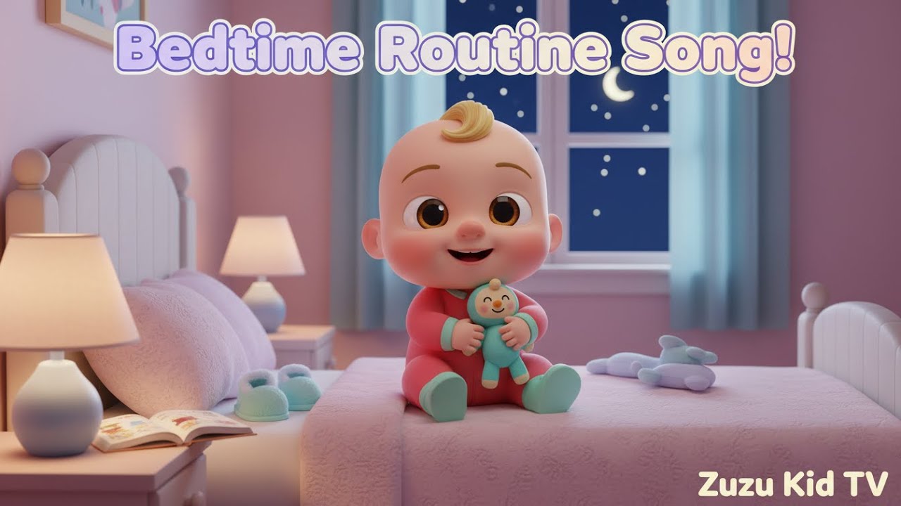 Bedtime Routine with Zuzu – Nursery Rhyme, Toddler Sleep Habits, Calm Music and Gentle Goodnight Fun