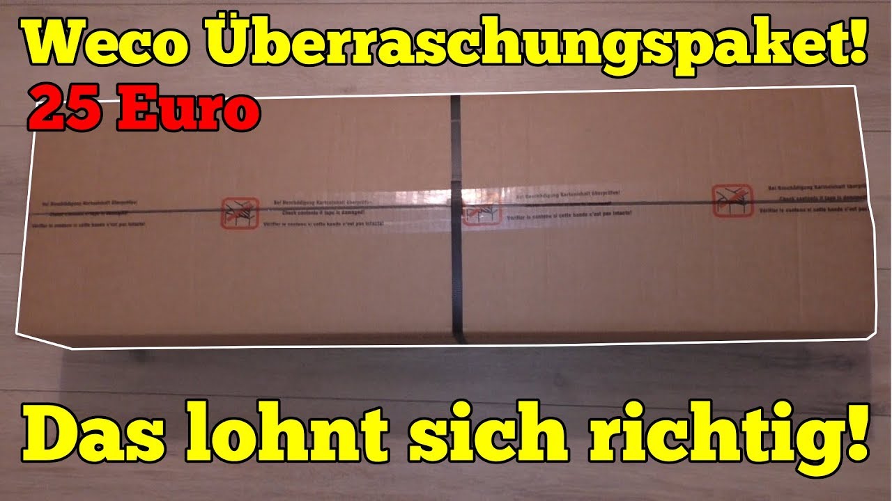 Unboxing Weco Überraschungspaket 25€ - Das lohnt sich richtig!