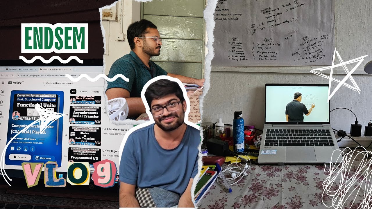Surprise Raid in hostel before End Sem exam - Vlog